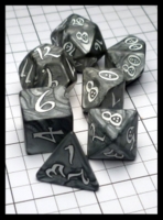 Dice : Dice - Dice Sets - Q Workshop Classic Elven Silver Swirl and White - eBay May 2016